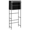 vidaXL 2-Tier Storage Rack over Laundry Machine Black 71x29.5x170.5 cm Iron