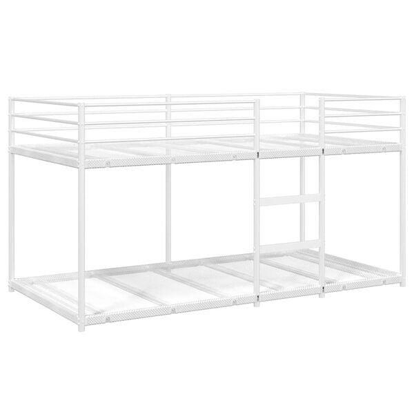 vidaXL Bunk Bed without Mattress White 75x190 cm Steel