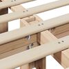 vidaXL Bed Frame Brown 200 x 200 cm Solid Pine Wood