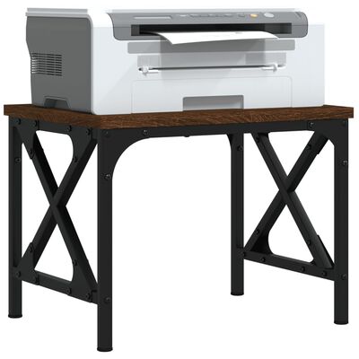vidaXL Printer Stand Brown Oak 40x30x31 cm Engineered Wood