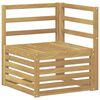 vidaXL Outdoor Corner Sofa Solid Acacia Wood White 63 x 63 x 73 cm