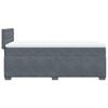 vidaXL Box Spring Bed with Mattress Dark Grey 80x200 cm Velvet