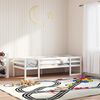 vidaXL Kids' Bed Frame without Mattress White 90x190 cm Single Solid Wood Pine