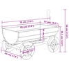 vidaXL Decorative Wagon 70x43x54 cm Solid Wood Fir