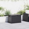 vidaXL Garden Storage Box Anthracite 77.5 x 54.5 x 53 cm Plastic
