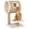 vidaXL Cat Tree with Tunnel and Scratching Post 69 cm Seagrass