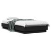 vidaXL Bed Frame without Mattress Black 100x200 cm Engineered Wood