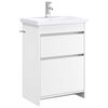 vidaXL Bathroom Furniture Set White 61 x 40 x 84.5 cm Engineered Wood