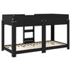 vidaXL Bunk Bed for Kids Black Oak 100 x 190 cm Engineered Wood