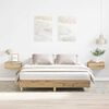 vidaXL Bed Frame No Mattress Artisan Oak 150x200 cm King Size Engineered Wood