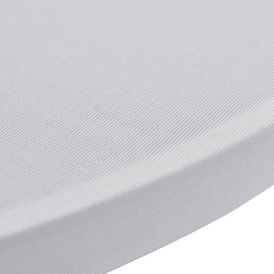 vidaXL Standing Table Cover Ø70 cm White Stretch 4 pcs