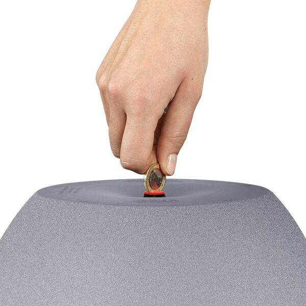 LECHUZA Planter CUBETO Stone 30 ALL-IN-ONE Stone Grey 13830