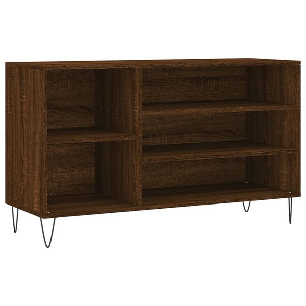 vidaXL Shoe Cabinet Brown Oak 102x36x60 cm Engineered Wood