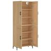 vidaXL Highboard Sonoma Oak 69.5x34x180 cm Engineered Wood