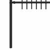 vidaXL Spike Arch Fence Black 200 x 166 cm Powder-Coated Steel