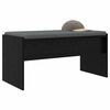 vidaXL Hall Bench with Cushion Black Oak 83 x 38 x 40 cm