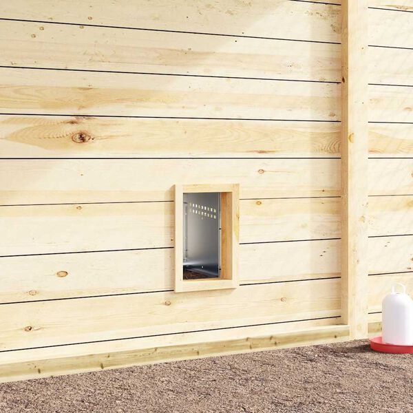 vidaXL Chicken Nesting Box 1 Compartment with Legs Galvanised Steel