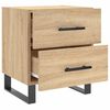 vidaXL Bedside Cabinets 2 pcs Sonoma Oak 40x35x47.5 cm Engineered Wood