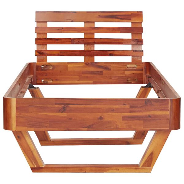 vidaXL Bed Frame without Mattress Solid Acacia Wood 100x200 cm