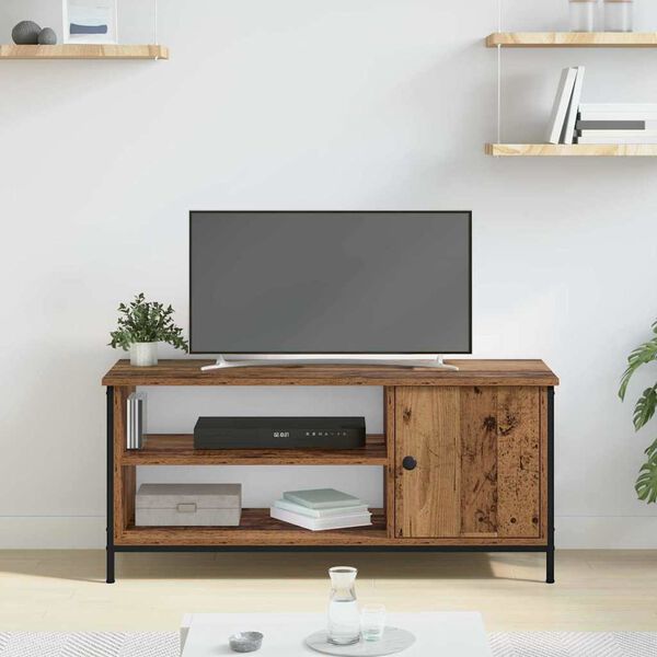 vidaXL TV Cabinet Old Wood 100 x 40 x 45 cm Engineered Wood