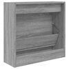 vidaXL Shoe Cabinet Grey Sonoma 60x21x57 cm Engineered Wood