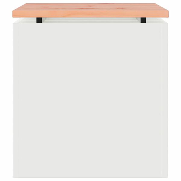 vidaXL Garden Bench White 40 x 40 x 43 cm Steel