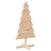 vidaXL Wooden Christmas Tree for Decoration 120 cm Solid Wood Pine