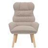 vidaXL Armchair Light Grey 69 x 74 x 93 cm Sherpa Fabric