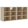 vidaXL Shoe Cabinets 2 pcs Sonoma Oak 52.5x30x50 cm