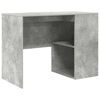 vidaXL Corner Desk with Drawer Concrete Grey 102 x 88 x 75 cm