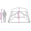 vidaXL Family Tent Cabin 6-Person Grey and Orange Waterproof