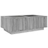 vidaXL Coffee Table with Infinity LED Grey Sonoma 116x69x40 cm