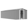 vidaXL Garden Shed 257x580x181 cm Metal Grey