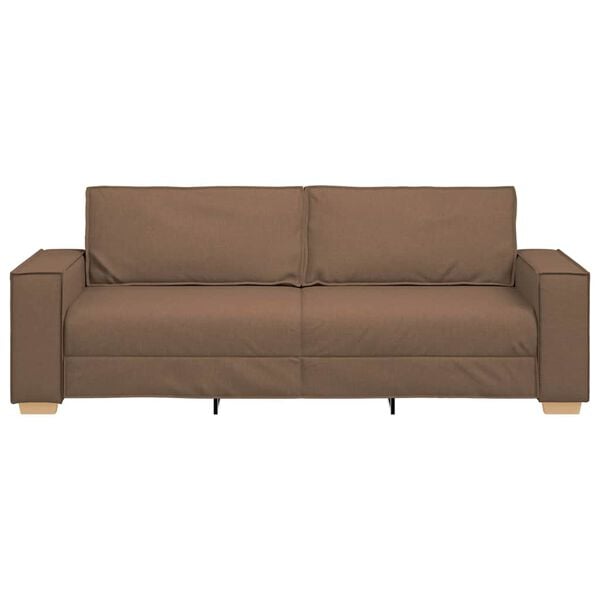 vidaXL Sofa Brown 220 x 78 x 84 cm Fabric