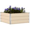 vidaXL Planter Ivory 100 x 100 x 45 cm Steel