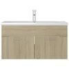 vidaXL Sink Cabinet with Built-in Basin Sonoma Oak Engineered Wood