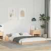 vidaXL Bed Frame Brown 140 x 190 cm Solid Pine Wood