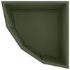 vidaXL Corner Planter Olive green 45 x 45 x 35 cm Steel