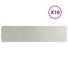 vidaXL Lawn Edgings 10 pcs 25x103 cm Stainless Steel