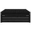 vidaXL Garden Footstool Black 120x80 cm Solid Wood Pine