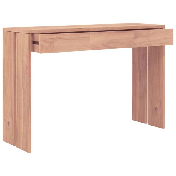 vidaXL Console Table 110x35x75 cm Solid Teak Wood