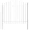 vidaXL Garden Fence 5 pcs White 170 x 190 cm Powder-Coated Steel