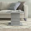 vidaXL Coffee Table Grey Sonoma 55.5x55.5x40 cm Engineered Wood