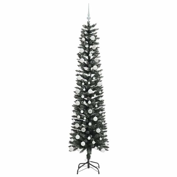vidaXL Artificial Christmas Tree with 300 LEDs with Stand Green 210 cm