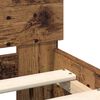 vidaXL Bed Frame with Headboard Old Wood 98.5 x 200 cm Engineered Wood