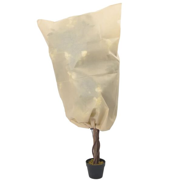 vidaXL Plant Fleece Covers with Drawstring 4 pcs 70 g/m² 0.8x0.8 m