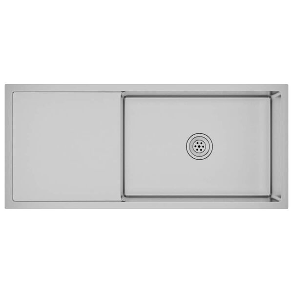 vidaXL Handmade Kitchen Sink Stainless Steel