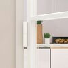 vidaXL Interior Door White 76x201.5 cm Tempered Glass&Aluminium Slim