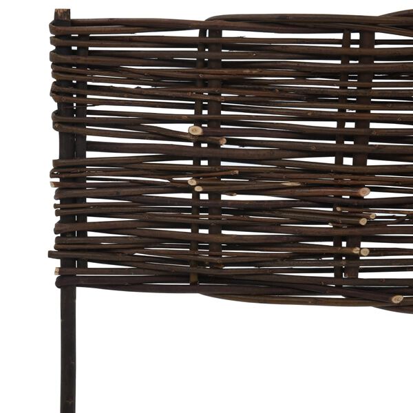 vidaXL Garden Willow Border Fences 5 pcs 120 x 35 cm