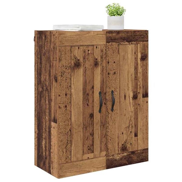 vidaXL Wall Mounted Cabinet Old Wood 69.5 x 34 x 90 cm Engineered Wood